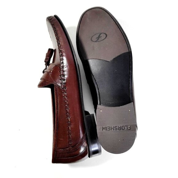 Florsheim Mens Brown Dress Tassel Loafer Men Shoes Size 10D main image 9